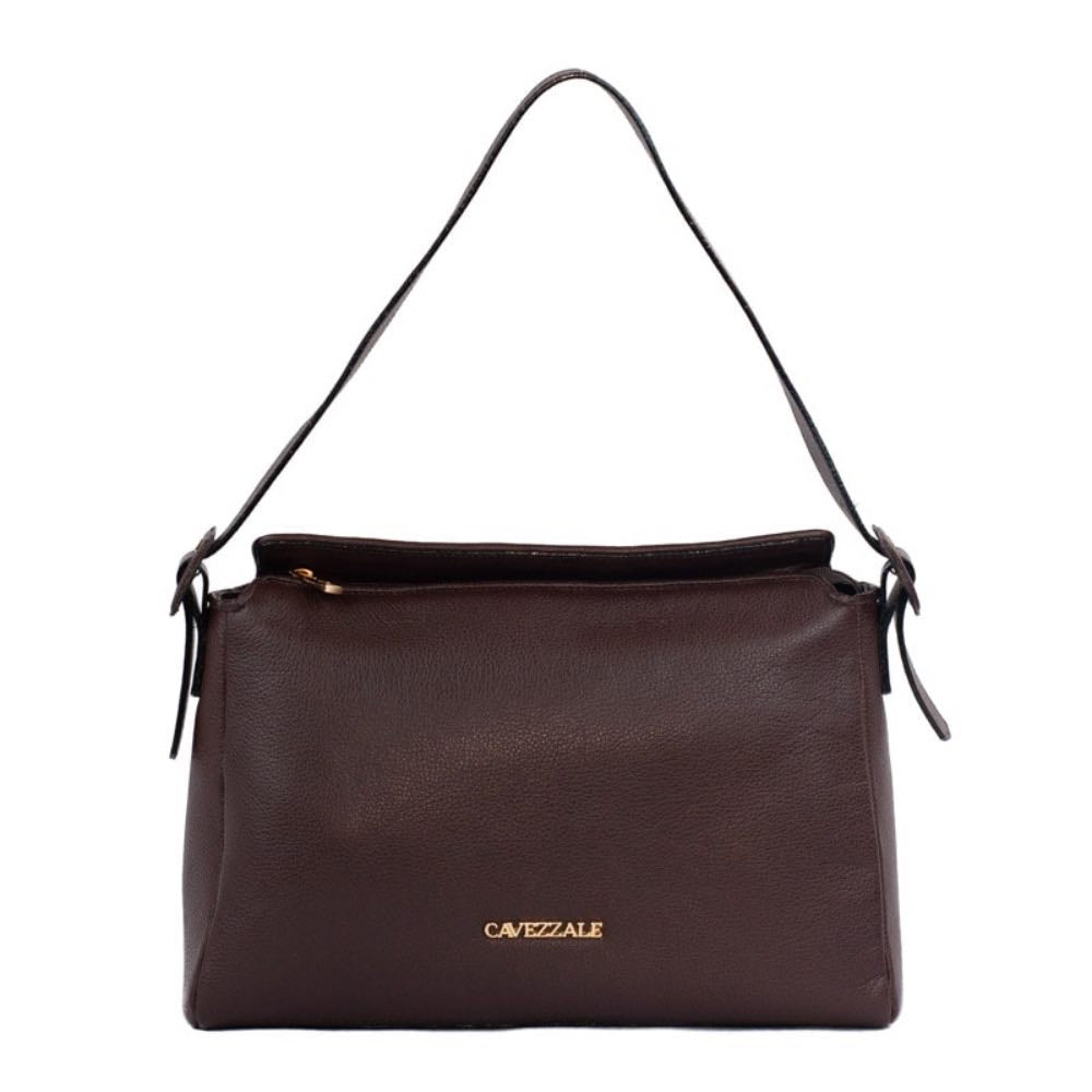 Bolsa Hobo Grande de Couro Floter La Fenice Marrom 105557
