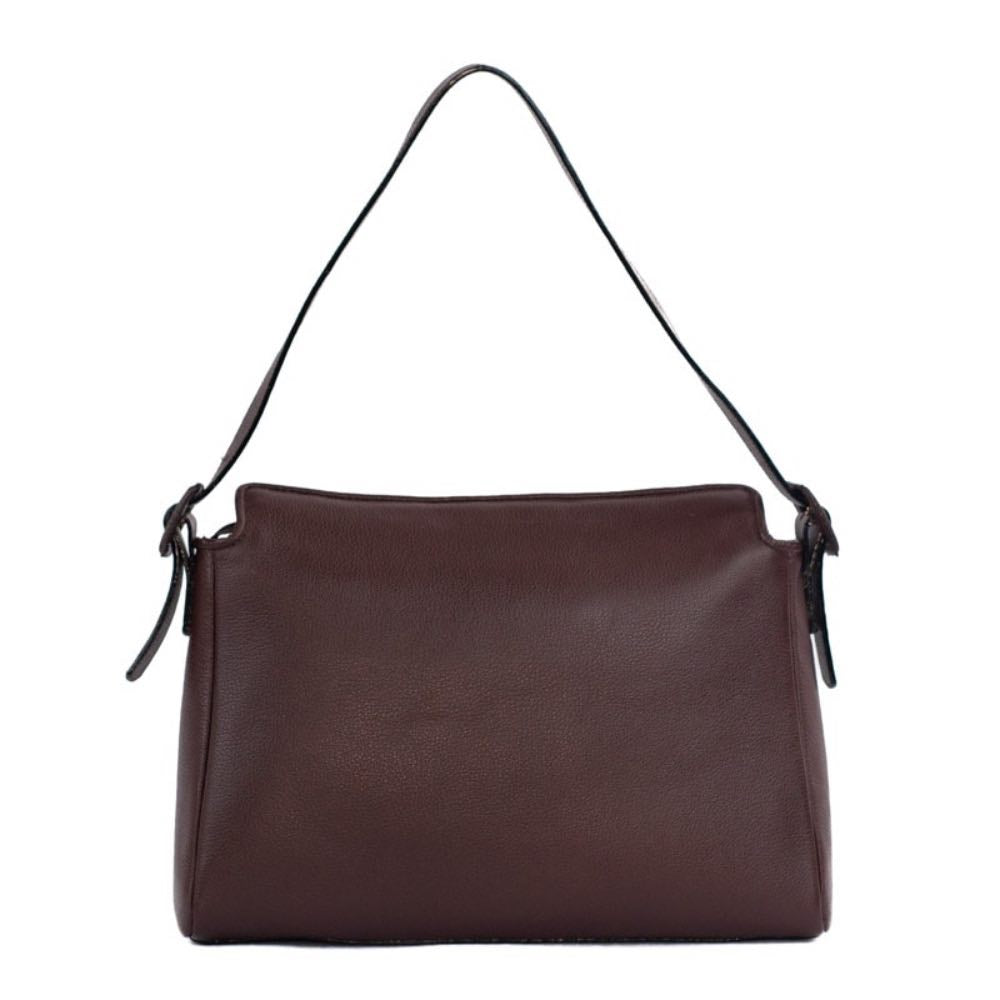 Bolsa Hobo Grande de Couro Floter La Fenice Marrom 105557