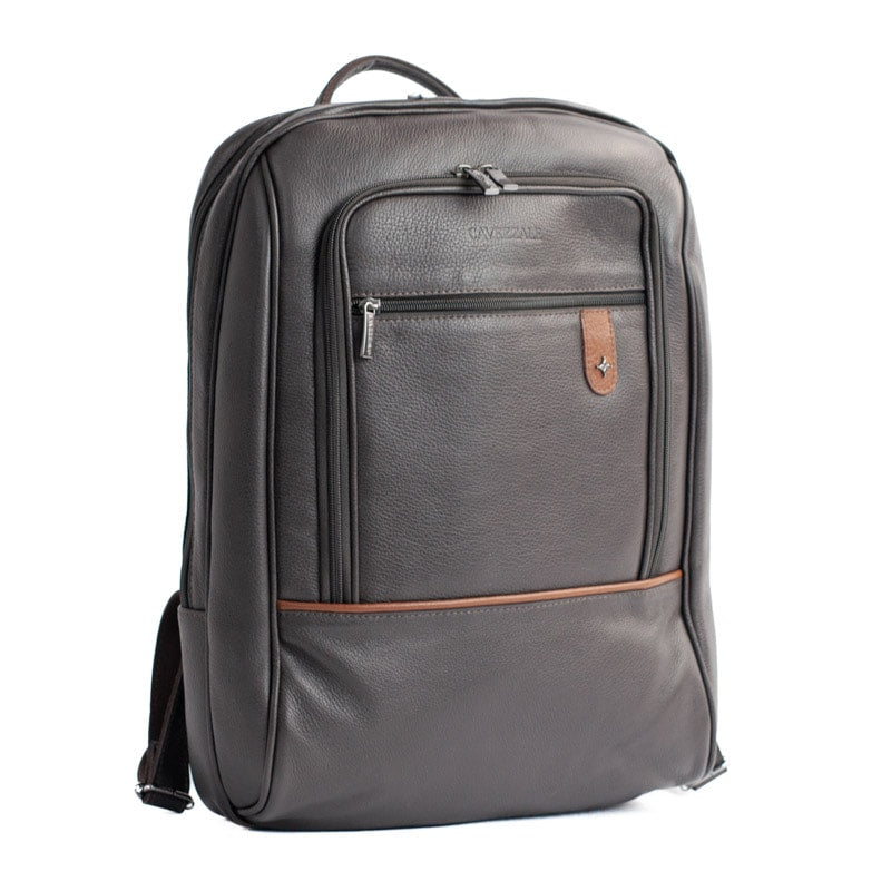 Mochila de Couro Búfalo La Fenice Café/Whisky 105470