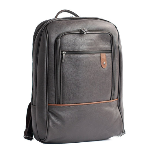 Mochila de Couro Búfalo La Fenice Café/Whisky 105470