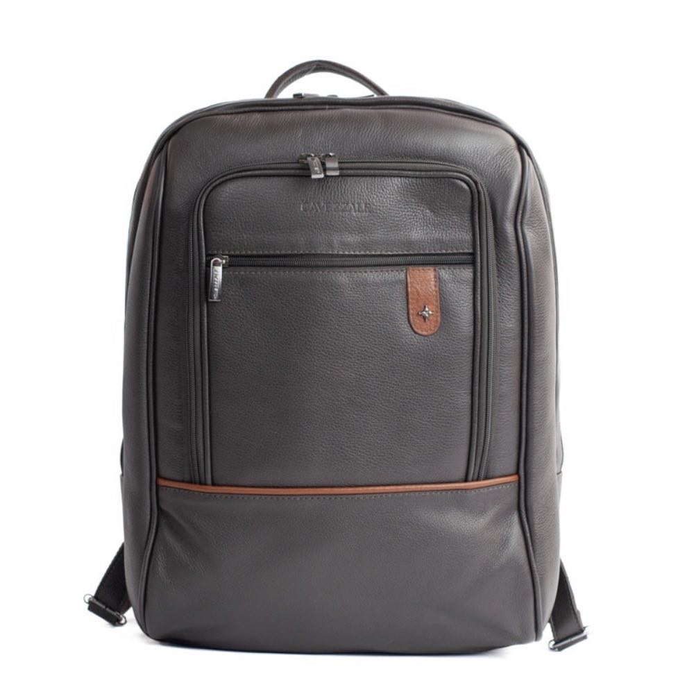 Mochila de Couro Búfalo La Fenice Café/Whisky 105470