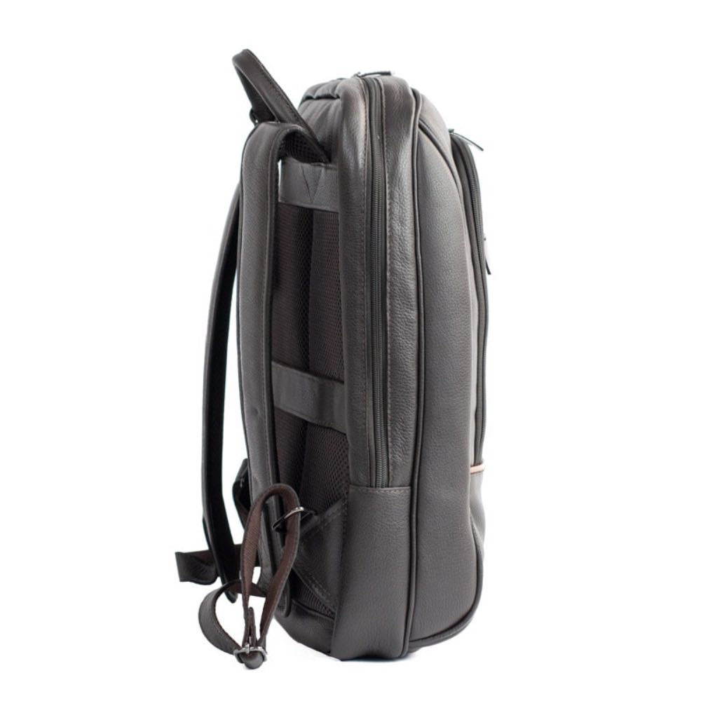 Mochila de Couro Búfalo La Fenice Café/Whisky 105470