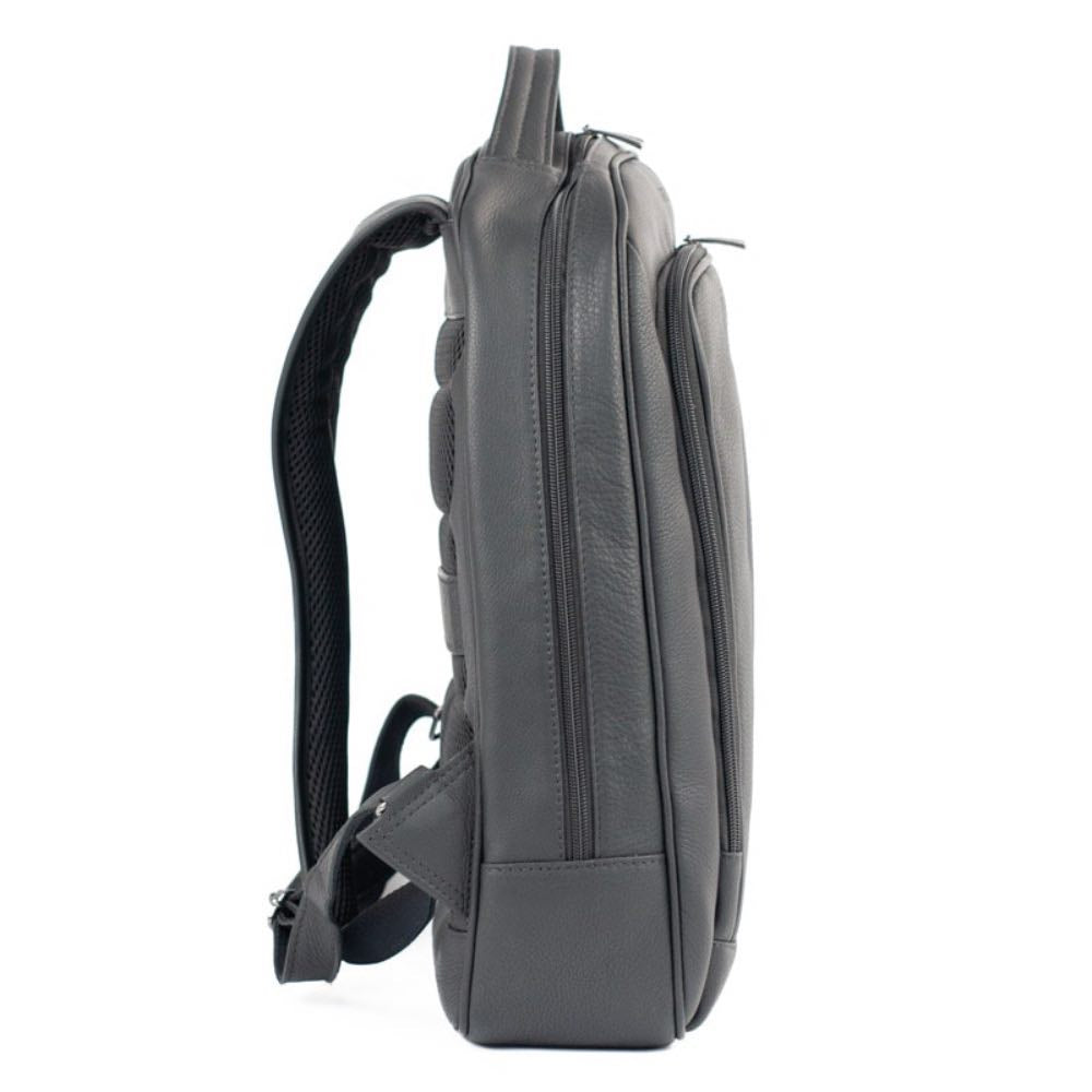 Mochila de Couro Búfalo La Fenice Preto/Marinho 105473