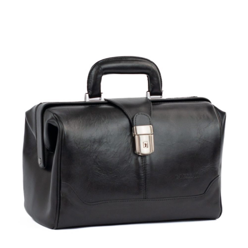 Maleta de Couro Toscana La Fenice Preto 105475