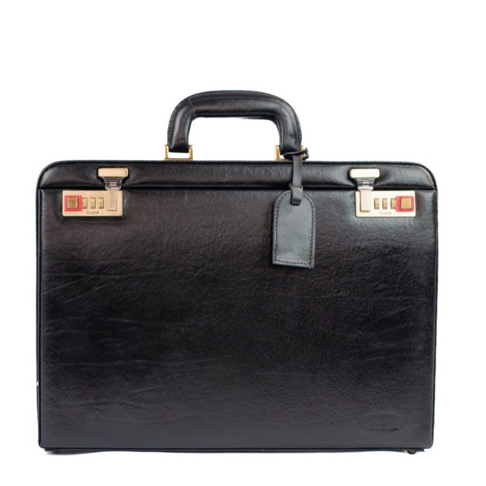 Maleta de Couro Ruga La Fenice Preto 105476