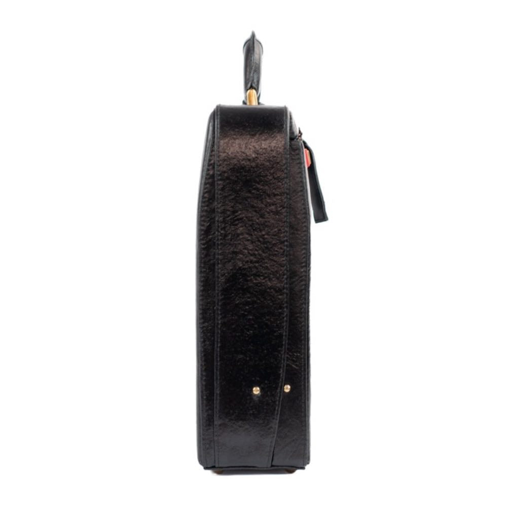 Maleta de Couro Ruga La Fenice Preto 105476