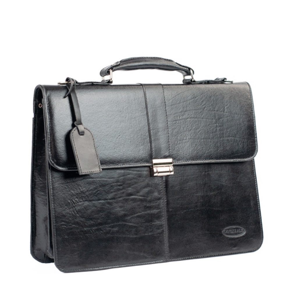 Maleta de Couro Ruga La Fenice Preto 105477
