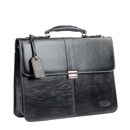 Maleta de Couro Ruga La Fenice Preto 105477