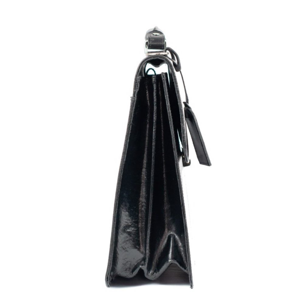Maleta de Couro Ruga La Fenice Preto 105477