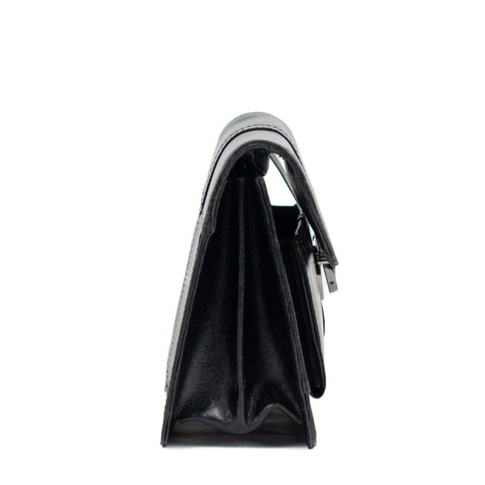 Capanga de Couro Ruga La Fenice Preto 105478