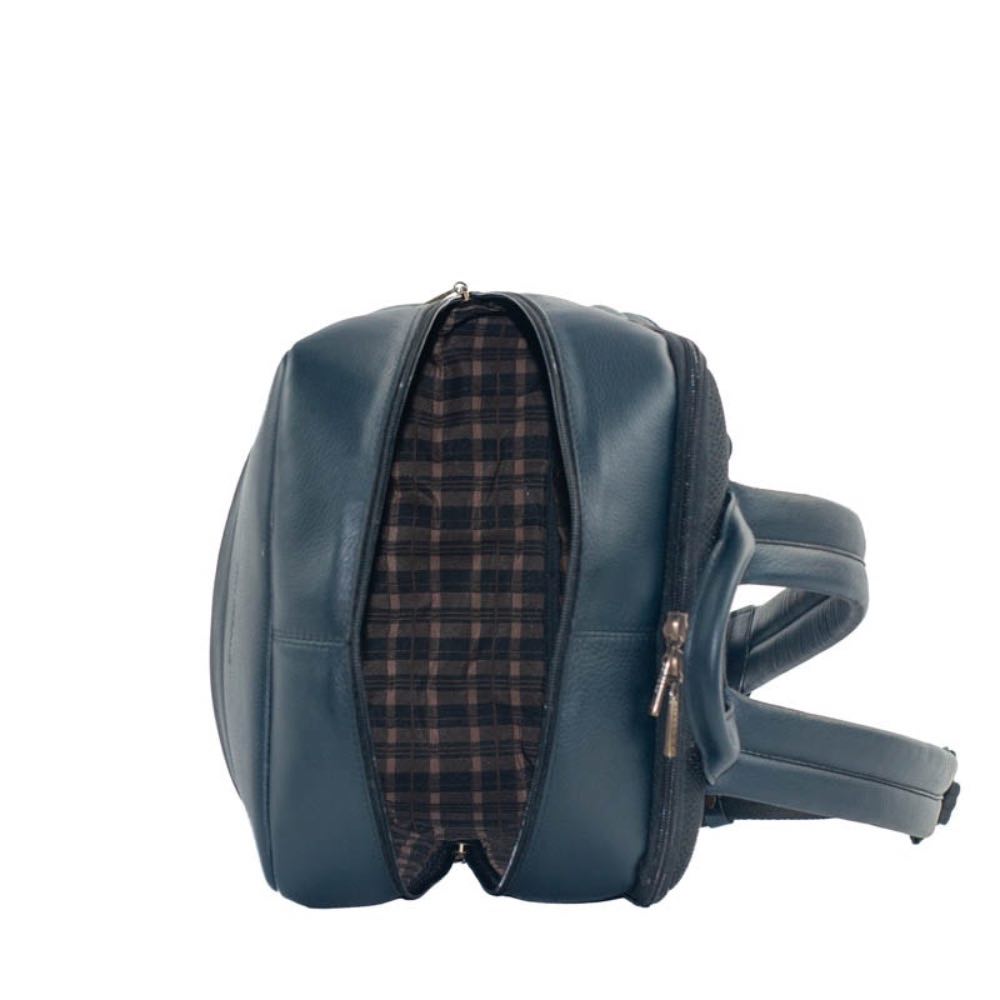 Mochila de Couro Texas La Fenice Marinho 105375