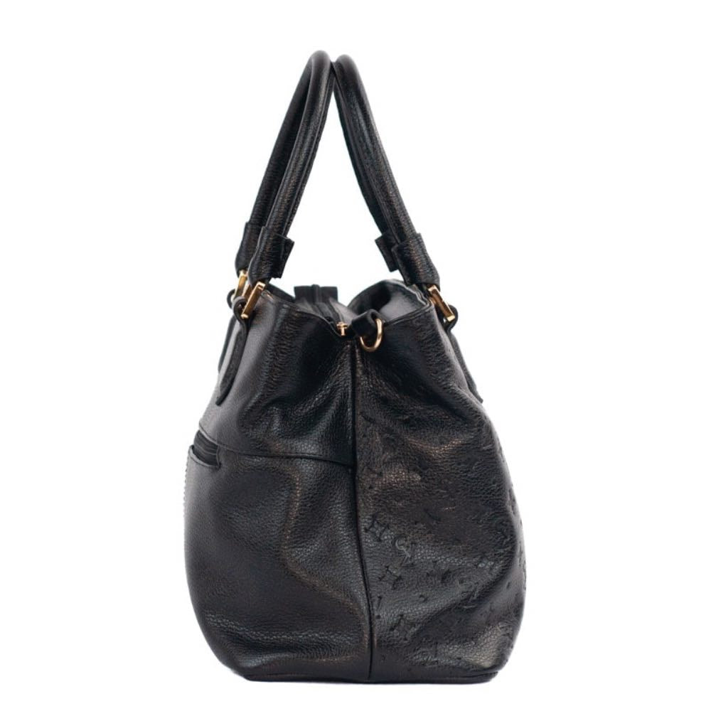 Tote Bag Grande de Couro Monograma La Fenice Preto 105490