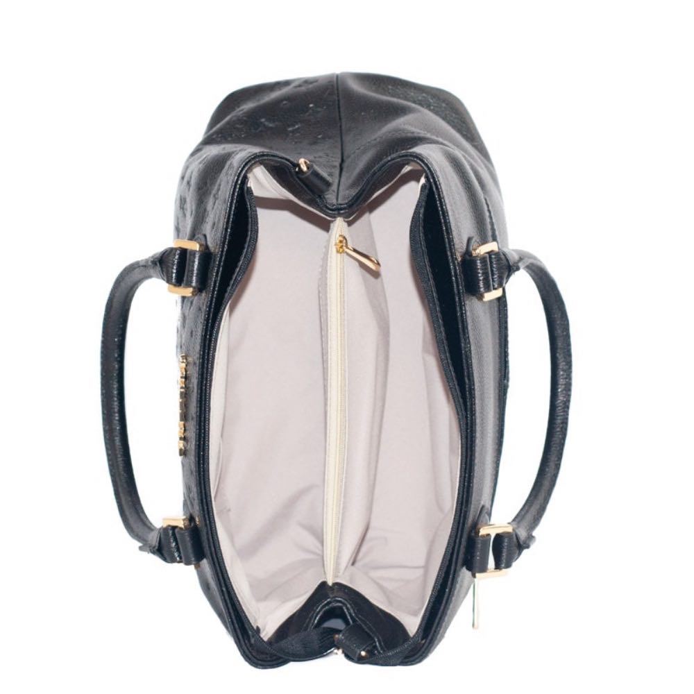 Tote Bag Grande de Couro Monograma La Fenice Preto 105490