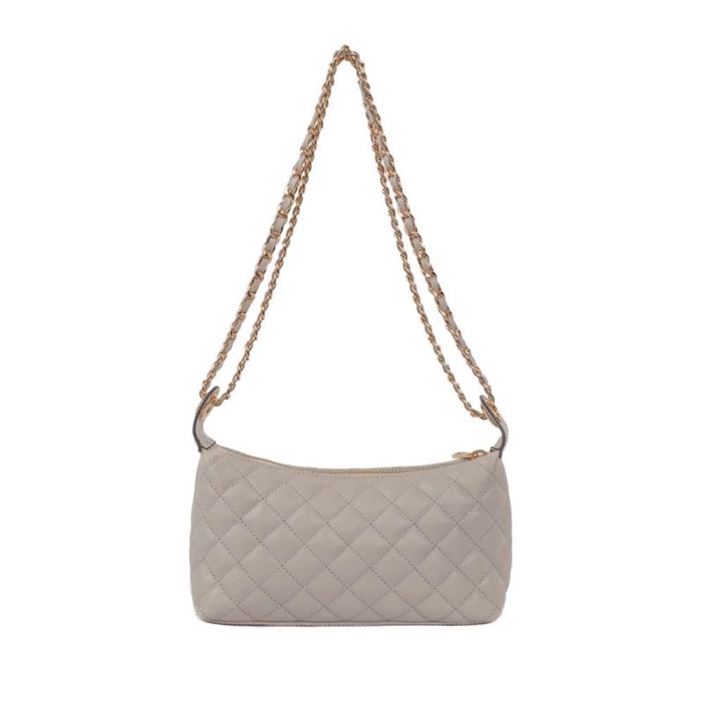 Bolsa Tiracolo Pequena de Couro Matelassê La Fenice Chantilly 105491