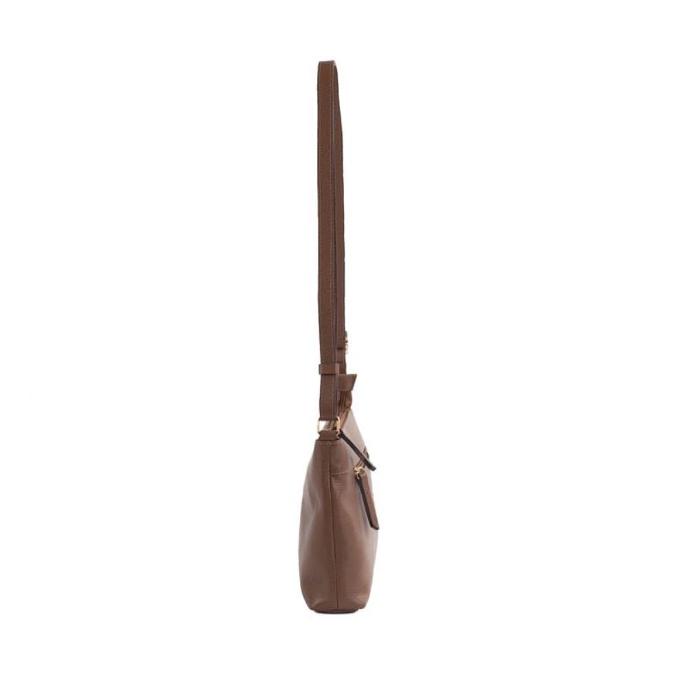 Bolsa Tiracolo Média de Couro La Fenice Arábica 105497