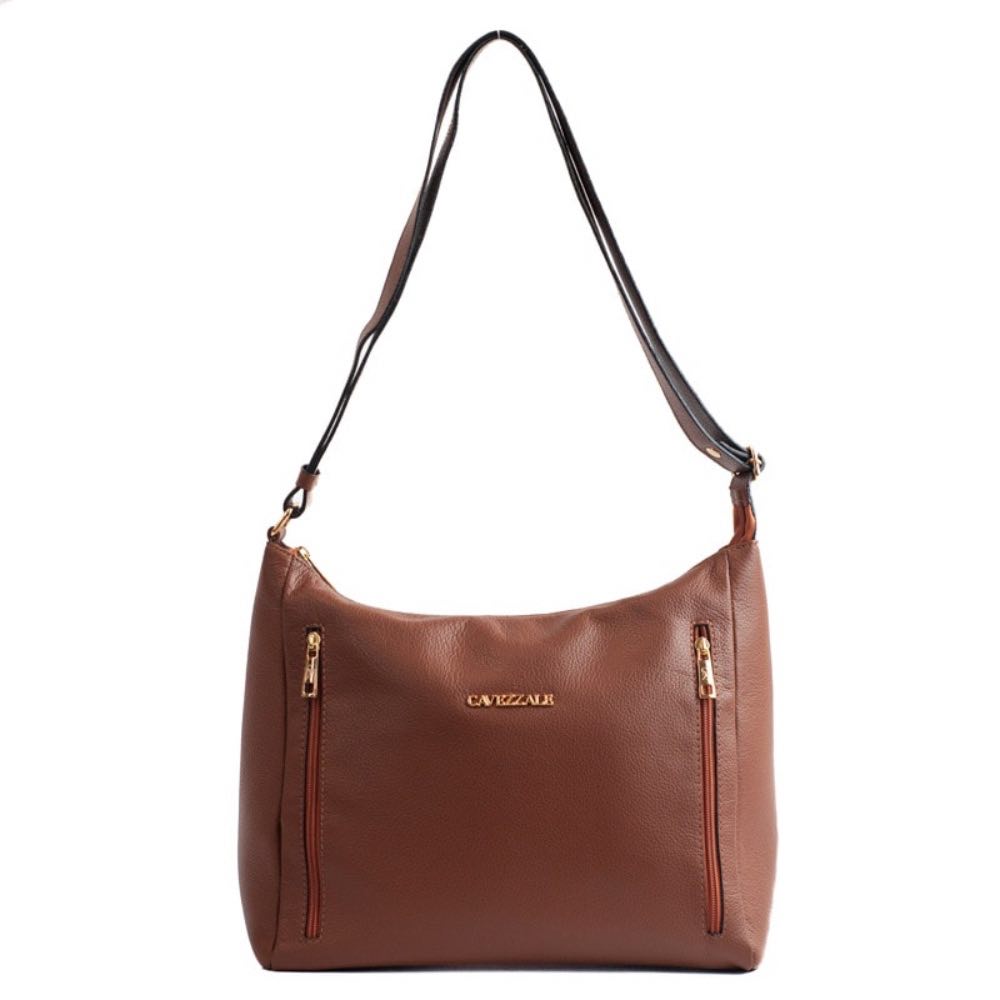 Bolsa Hobo Grande Couro Soft La Fenice Caramelo 105661