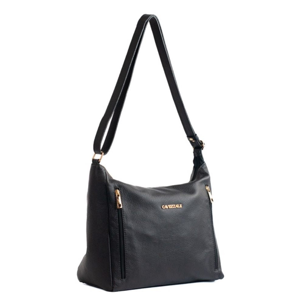 Bolsa Hobo Grande Couro Soft La Fenice Preto 105661