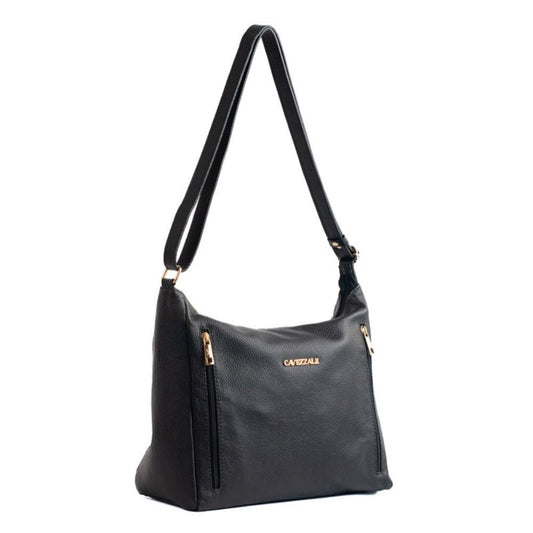 Bolsa Hobo Grande Couro Soft La Fenice Preto 105661