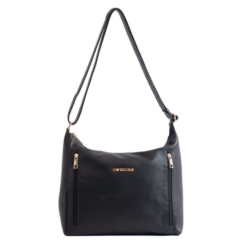 Bolsa Hobo Grande Couro Soft La Fenice Preto 105661