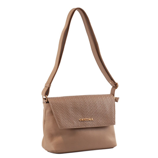 Bolsa Satchel Média Couro Soft La Fenice Nude 105663