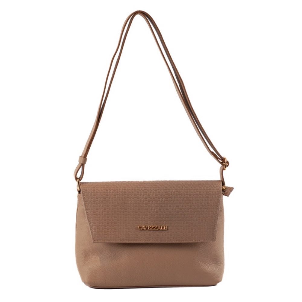 Bolsa Satchel Média Couro Soft La Fenice Nude 105663