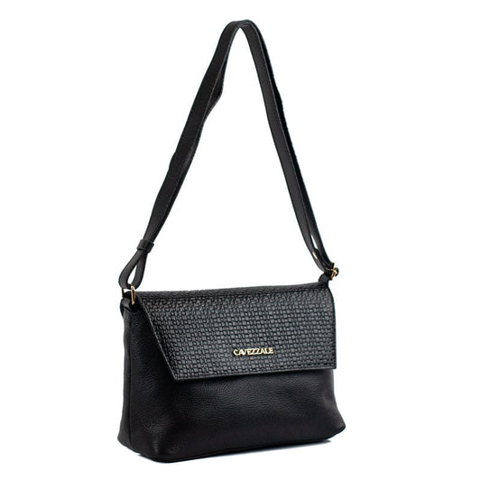 Bolsa Satchel Média Couro Soft La Fenice Preto 105663
