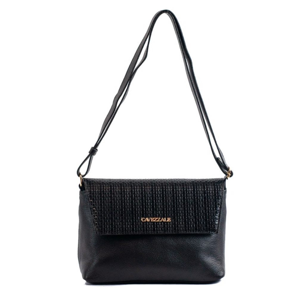 Bolsa Satchel Média Couro Soft La Fenice Preto 105663