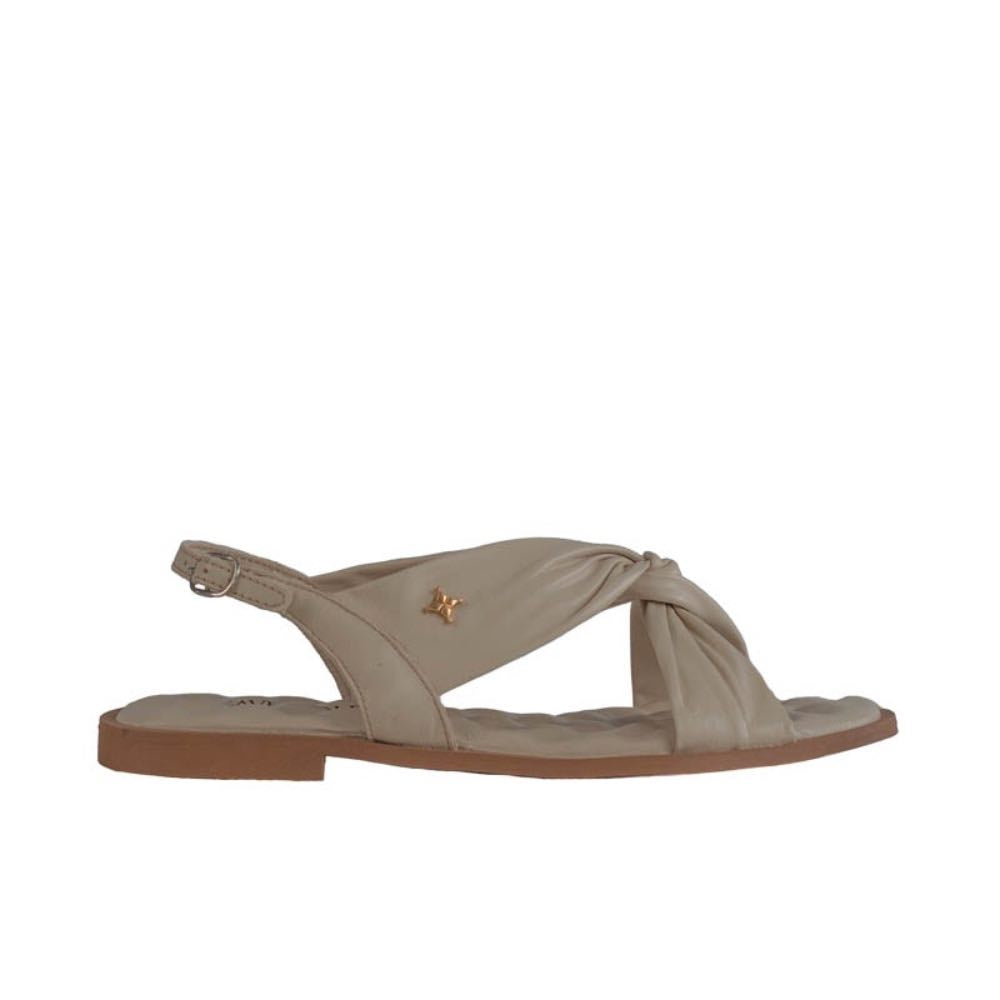 Sandália de Couro Mestico La Fenice Off White 105612