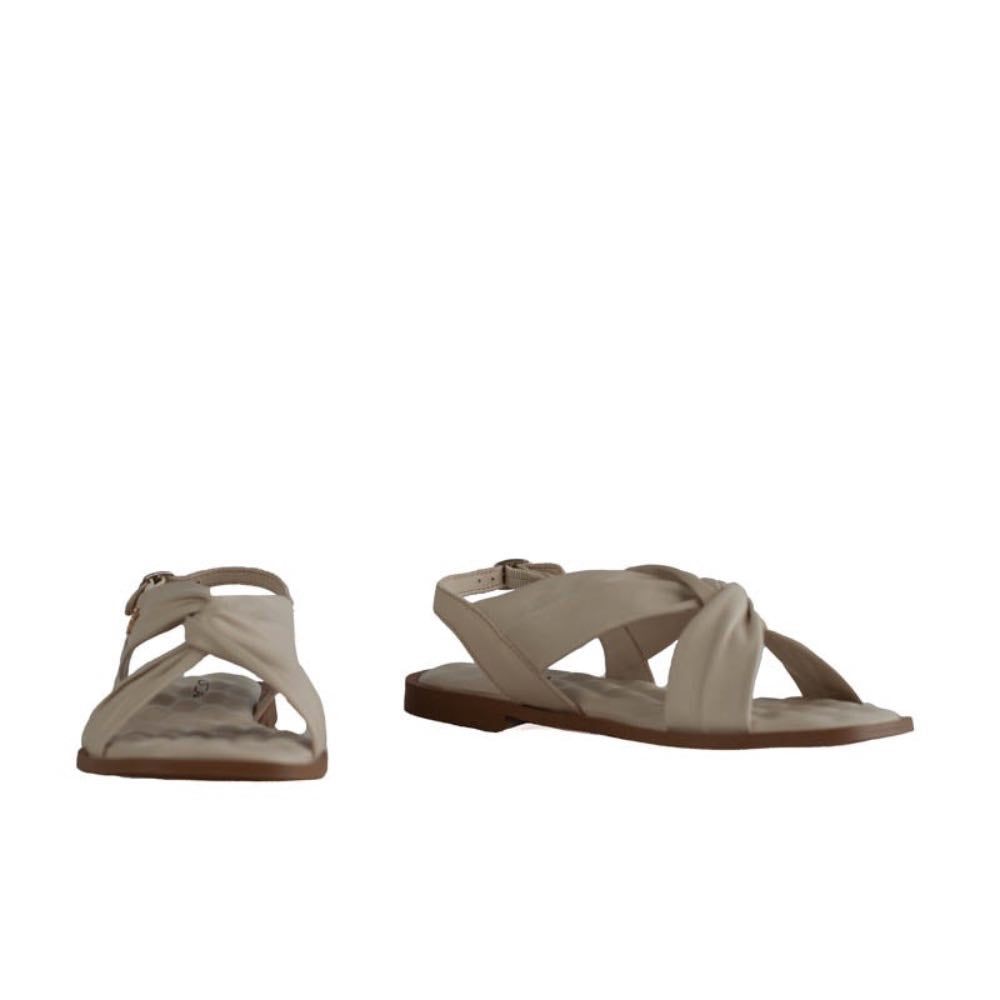 Sandália de Couro Mestico La Fenice Off White 105612