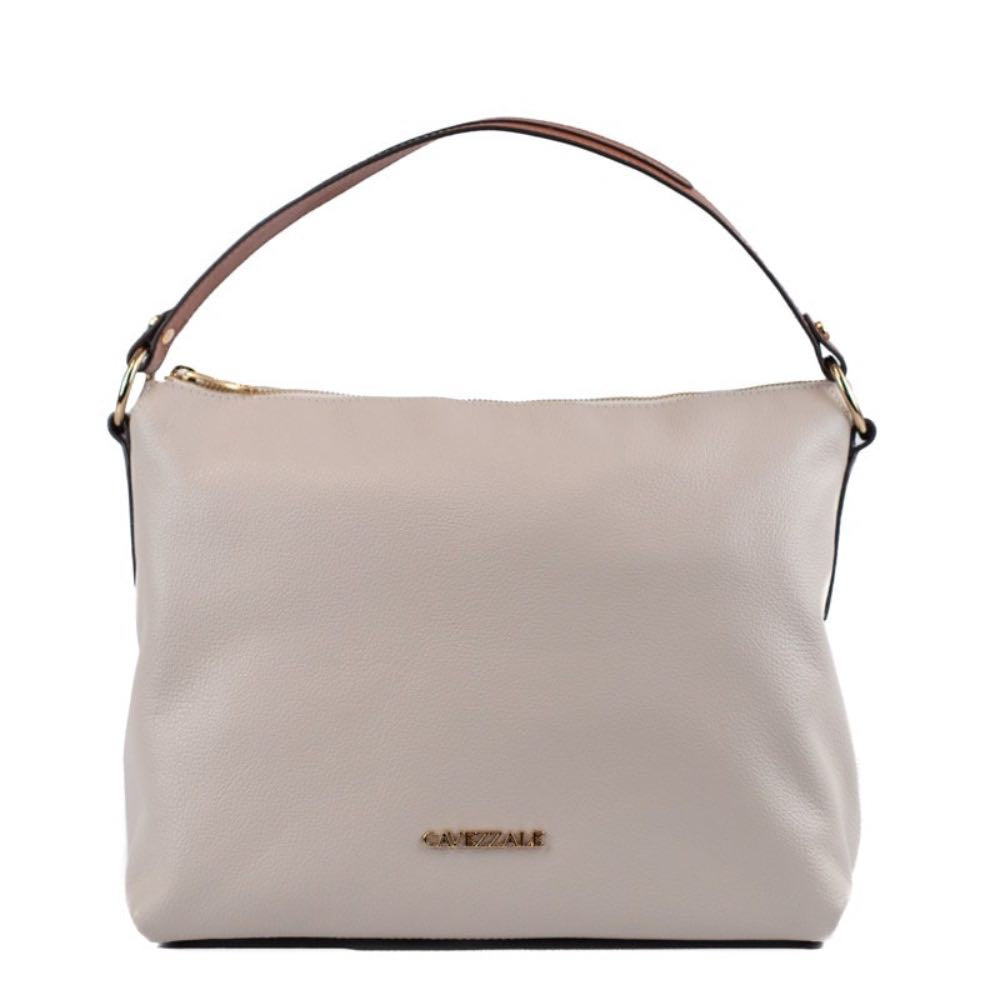 Bolsa Hobo Grande Couro Floter La Fenice Off White/Canyon 105047