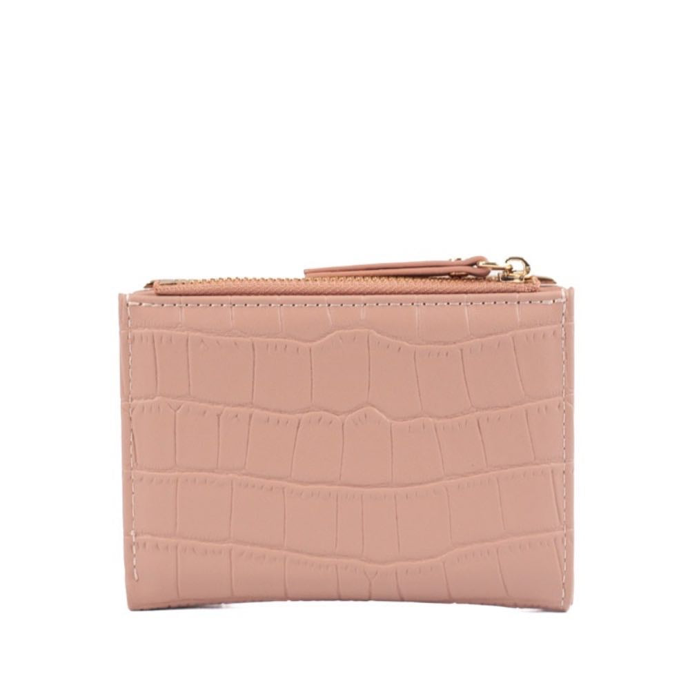 Carteira Feminina La Fenice Croco Rose 105387