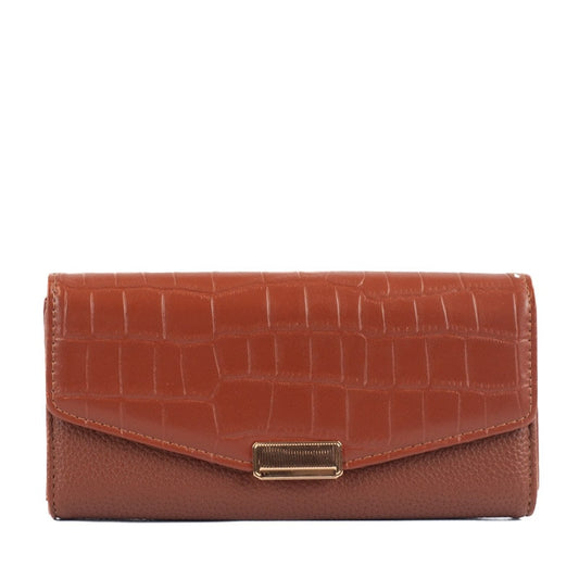 Carteira Feminina Croco La Fenice Caramelo 105390