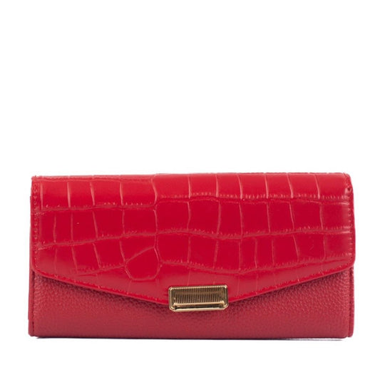 Carteira Feminina Croco La Fenice Vermelho 105390