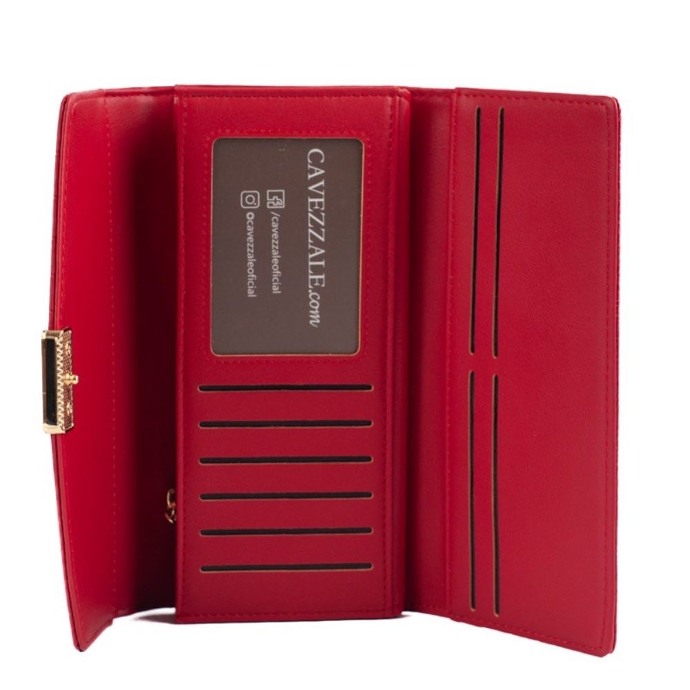 Carteira Feminina Croco La Fenice Vermelho 105390