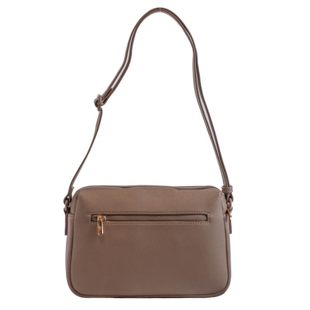 Bolsa Tiracolo Média Feminina La Fenice Bege 105539