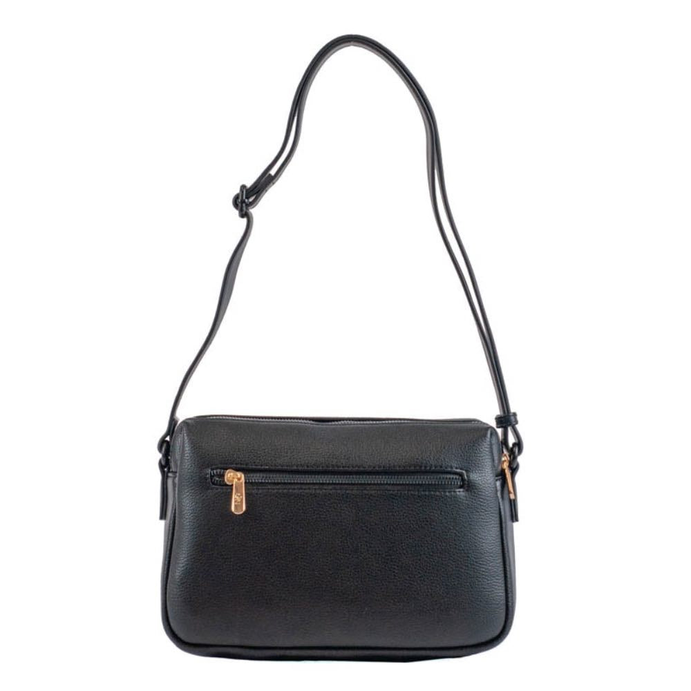 Bolsa Tiracolo Média Feminina La Fenice Preto 105539