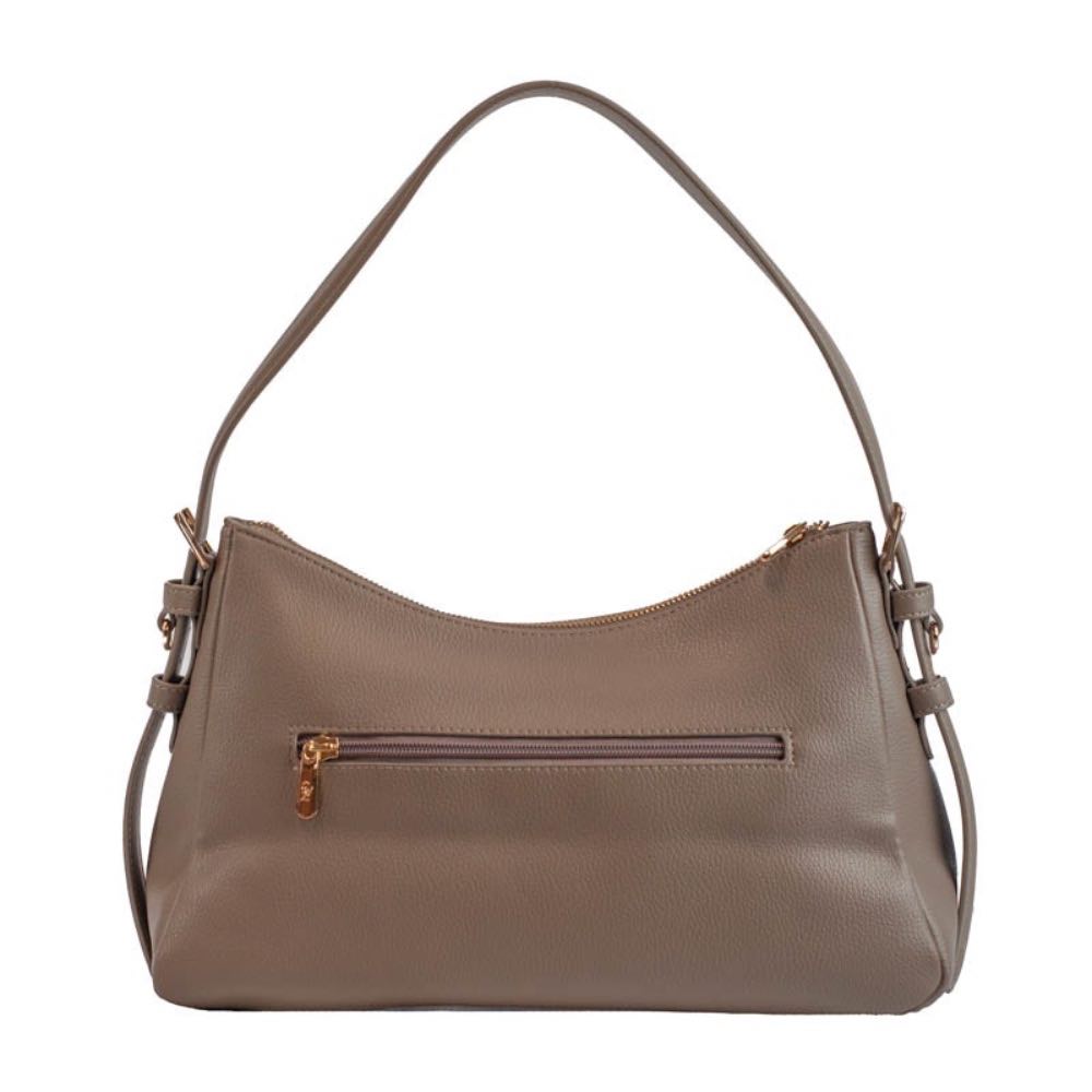 Bolsa Hobo Média Feminina La Fenice Bege 105541