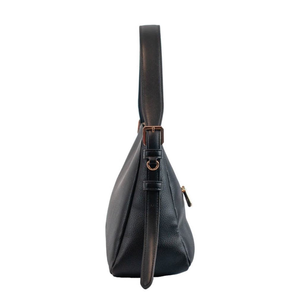 Bolsa Hobo Média Feminina La Fenice Preto 105541