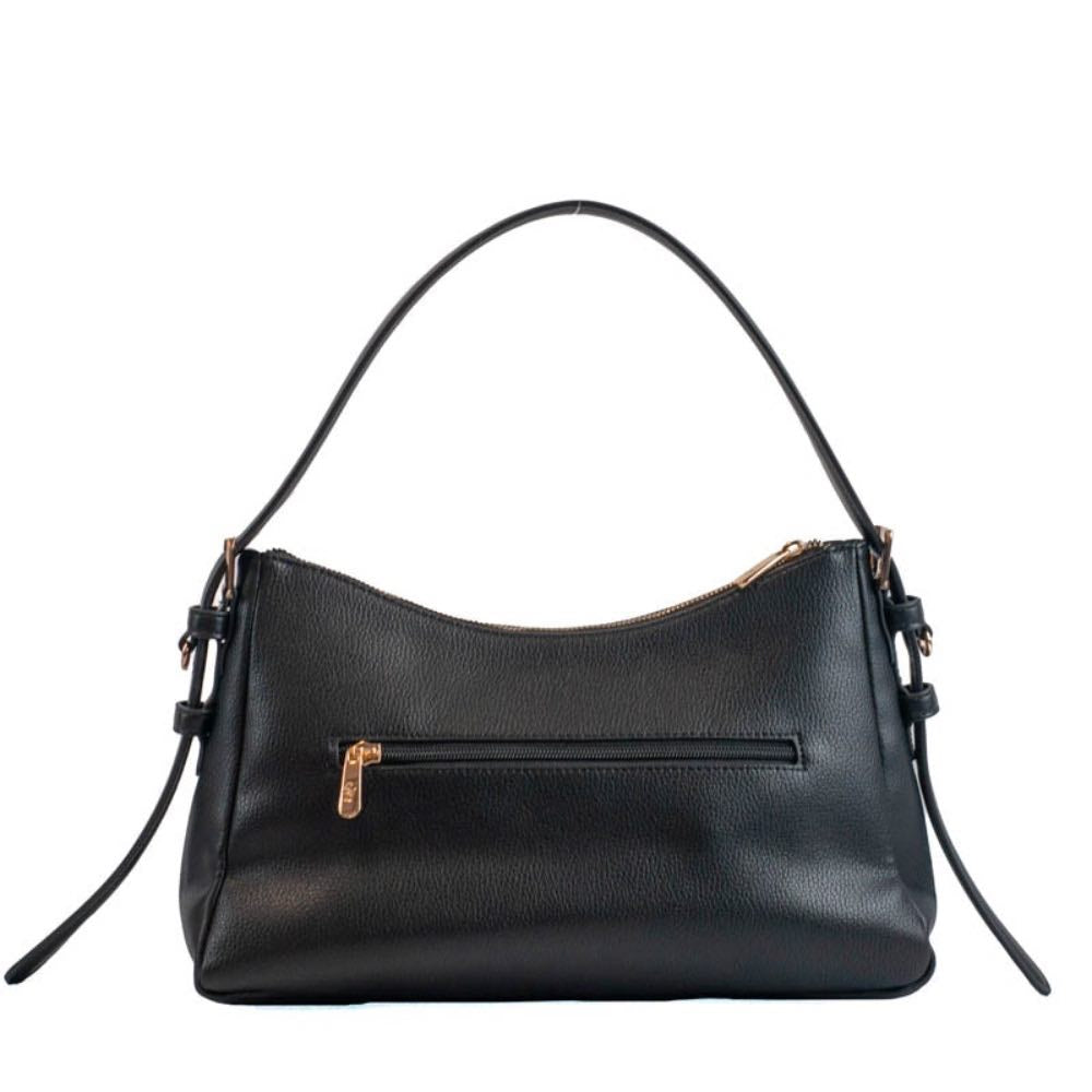Bolsa Hobo Média Feminina La Fenice Preto 105541