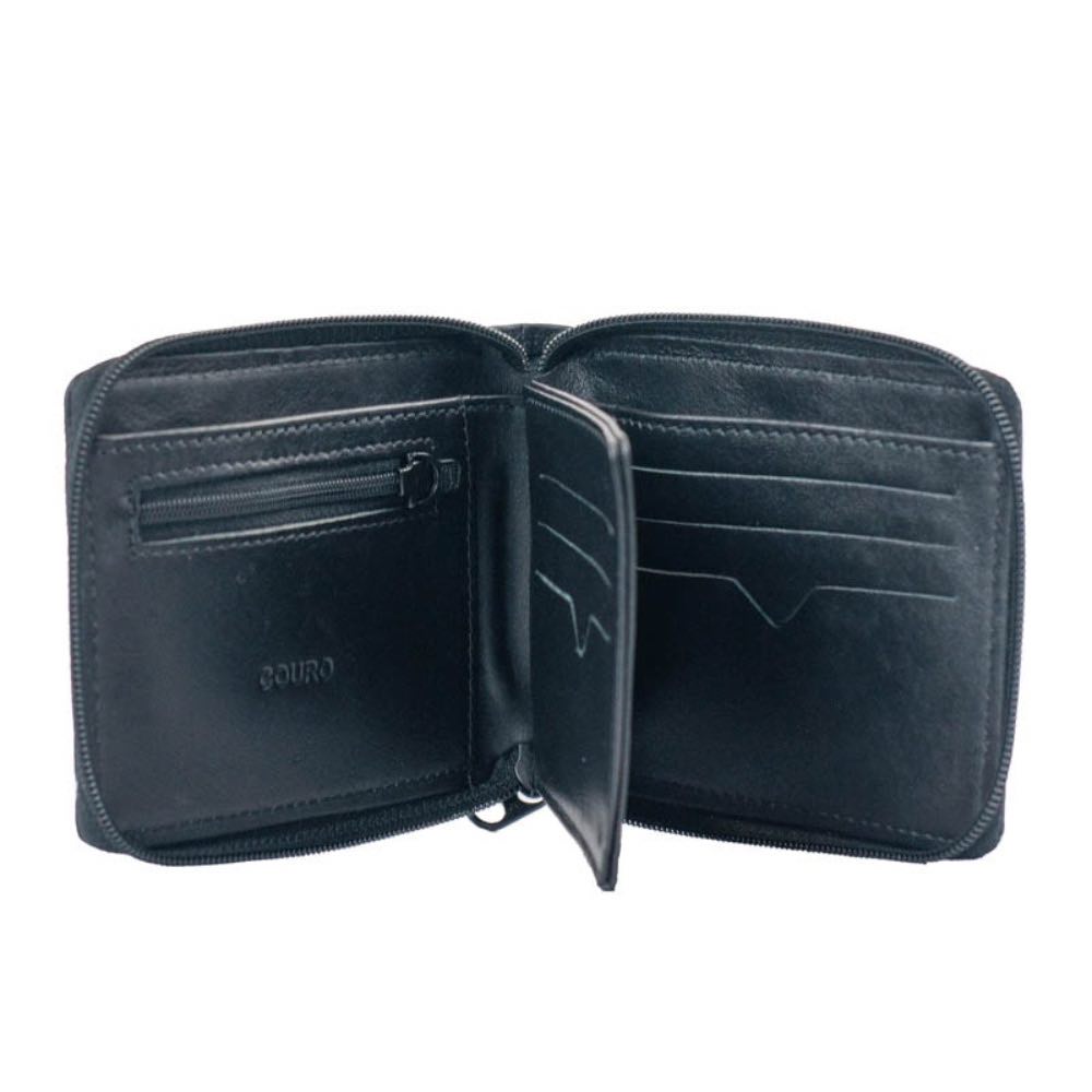 Carteira de Couro Masculina La Fenice Preto 105708
