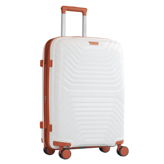 Mala De Viagem Grande Polipropileno Nápoles La Fenice Branco 105534