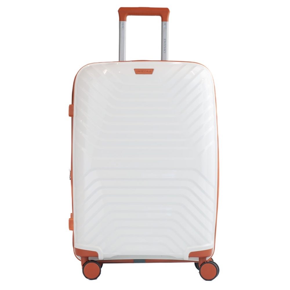 Mala De Viagem Grande Polipropileno Nápoles La Fenice Branco 105534