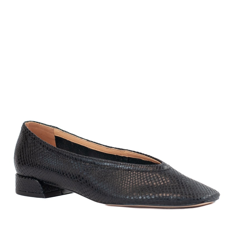 Sapatilha de Couro Snake La Fenice Preto 105729