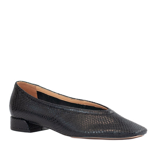 Sapatilha de Couro Snake La Fenice Preto 105729