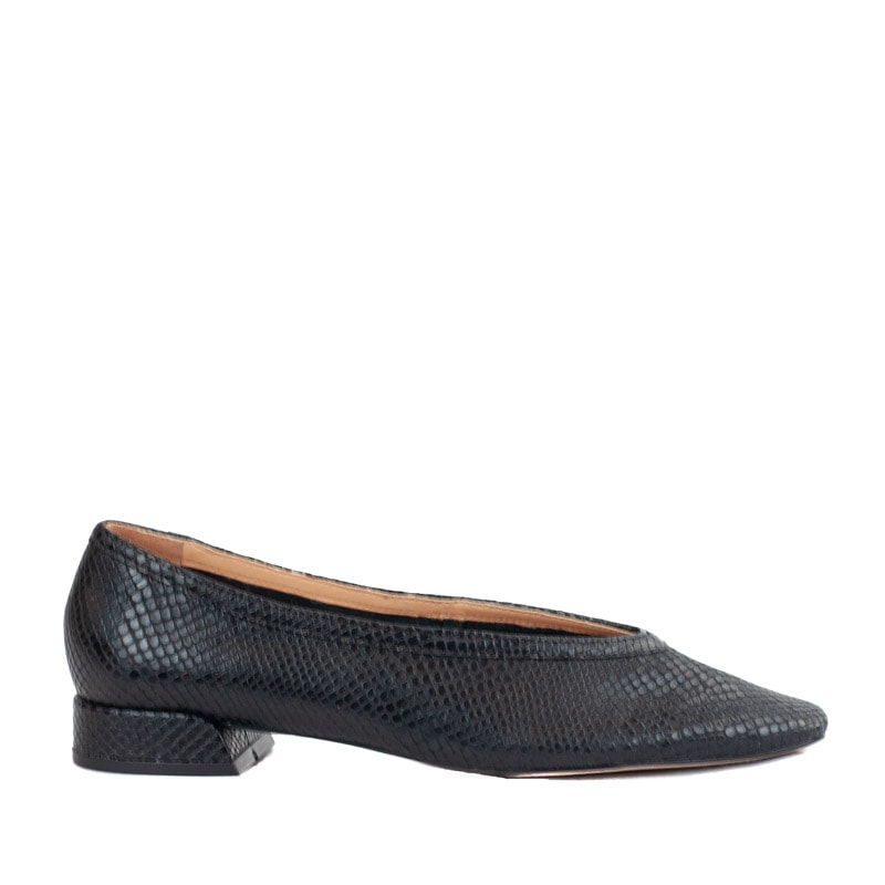 Sapatilha de Couro Snake La Fenice Preto 105729