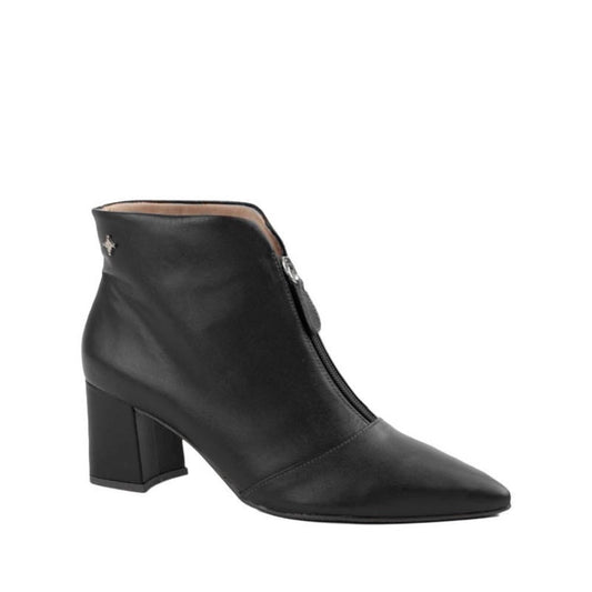 Bota Curta de Couro Snake La Fenice Preto 105745