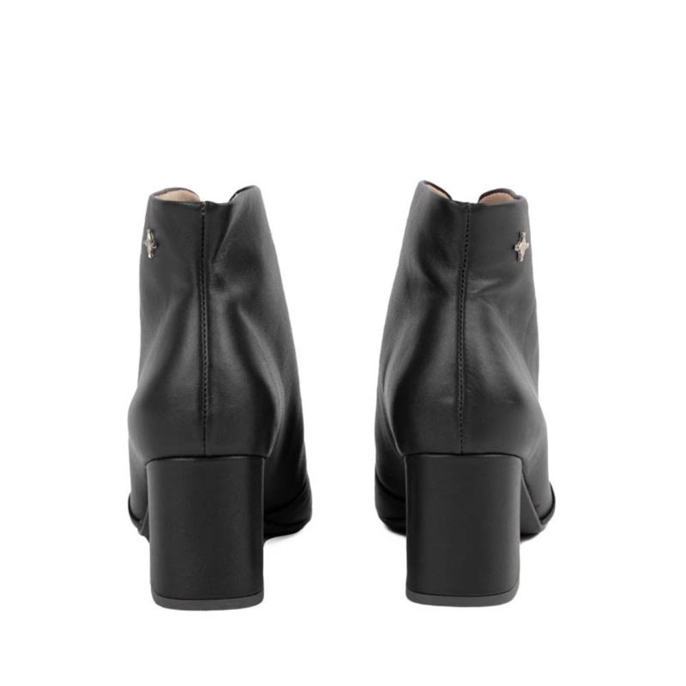 Bota Curta de Couro Snake La Fenice Preto 105745