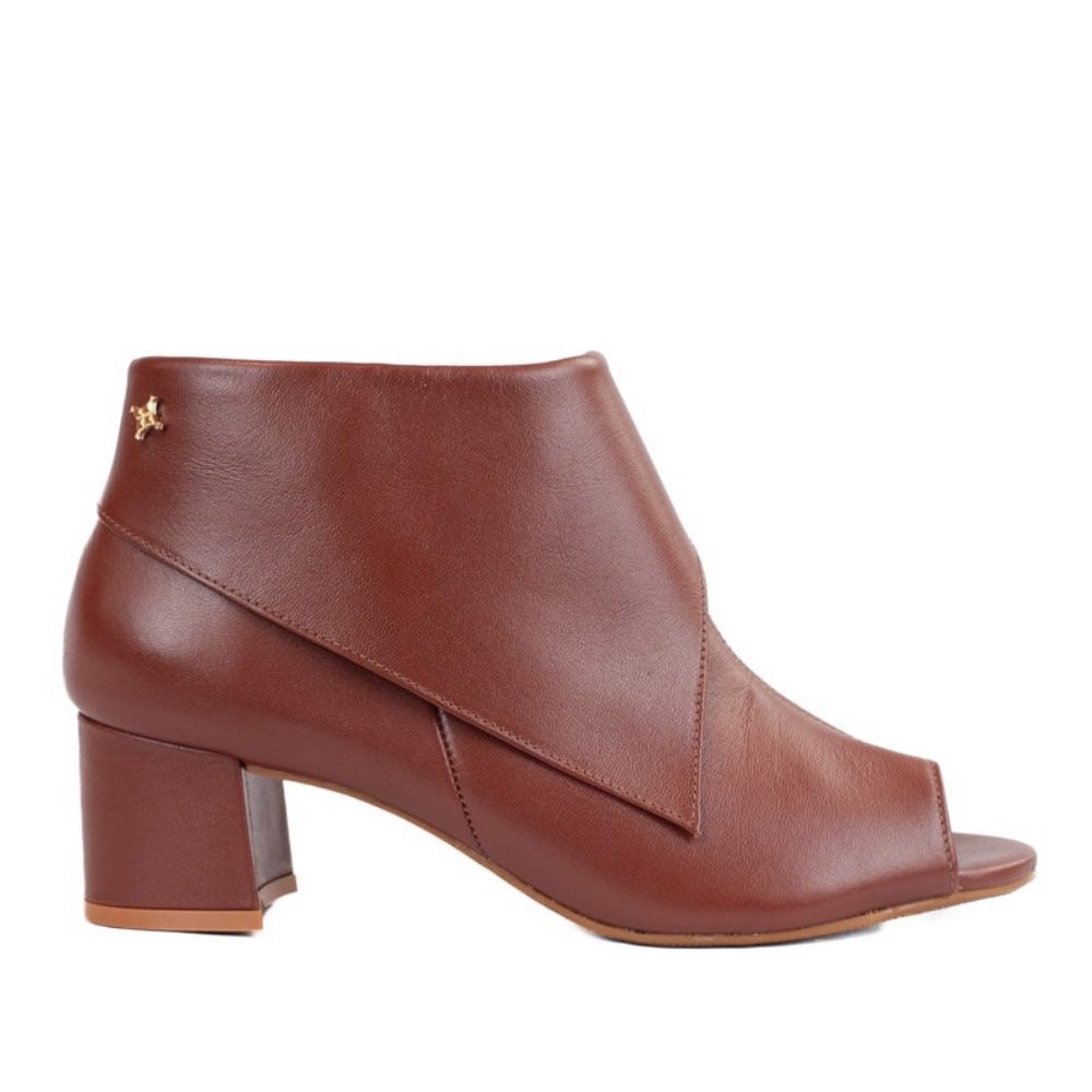 Bota de Couro Veneto La Fenice Conhaque 105747