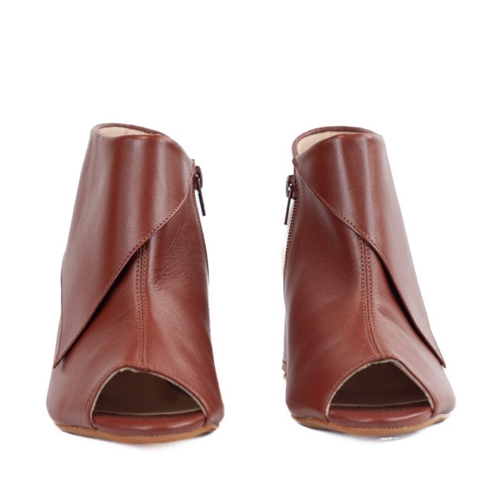 Bota de Couro Veneto La Fenice Conhaque 105747