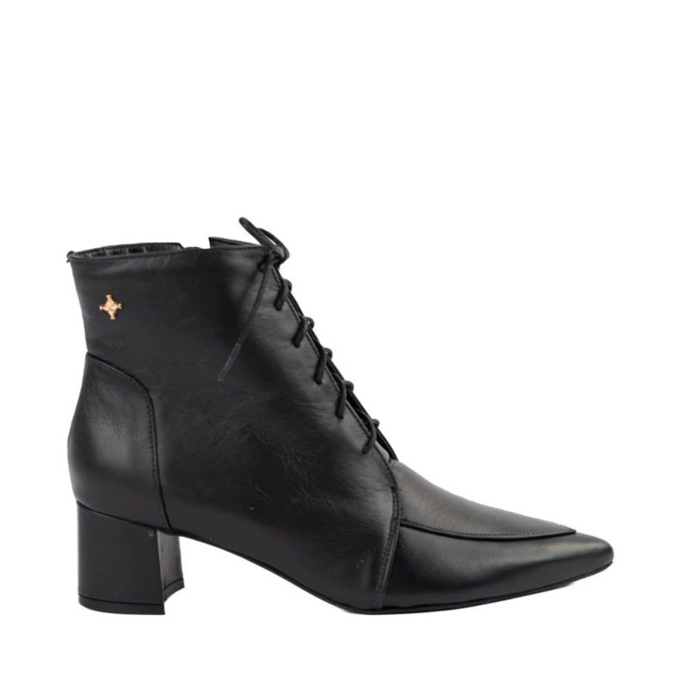 Bota de Couro Veneto La Fenice Preto 105748